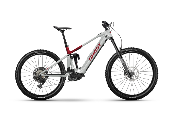 GHOST E-RIOT CF Advanced rebel red/misty gray gl&auml;nzend XL