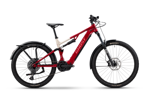 GHOST E-ASX ESSENTIAL EQ rebel red/coffee pebble - glossy L