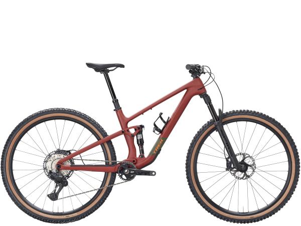 Trek Top Fuel 9.8 L Matte Sedona Red/ Pennyflake